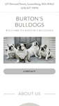 Mobile Screenshot of burtonsbulldogs.com