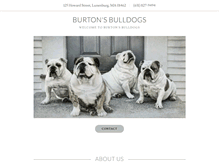 Tablet Screenshot of burtonsbulldogs.com